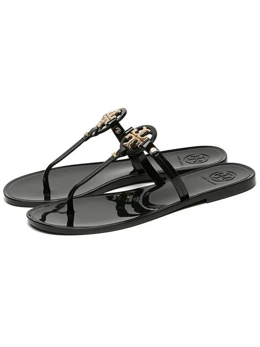 Miller Mini Flat Thong Flip Flop Black - TORY BURCH - BALAAN 2