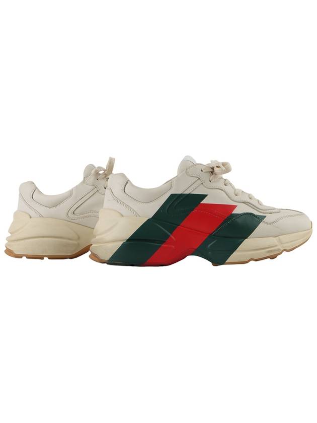 523535 Three Stripes Rhyton Sneakers Size 5 33502K - GUCCI - BALAAN 6