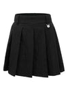 Women s Padded Pleated Skirt IPL4WCU254 BK - IJP DESIGN - BALAAN 2