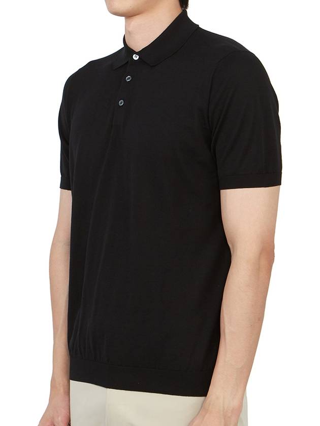 Men's Cotton Polo Shirt Black - DRUMOHR - BALAAN 3