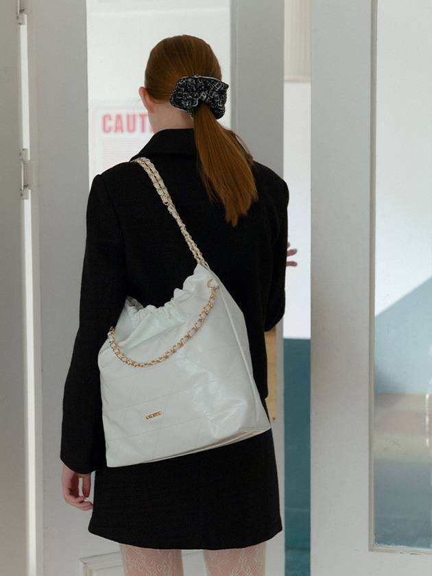 ANC DRAW CHAIN ​​SHOULDER BAG_WHITE - ANOETIC - BALAAN 2