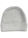 Cloudy Wool Alpaca Hair Knit Beanie Pearl Grey - AMI - BALAAN 3