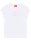 T Angie Peekaboo Logo Short Sleeve T-Shirt White - DIESEL - BALAAN 9