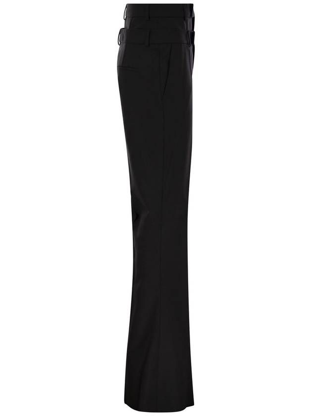 LINCE - Flare trousers with customised double belt - MAX MARA SPORTMAX - BALAAN 3