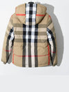 Check Reversible Hooded Padding Beige - BURBERRY - BALAAN 3