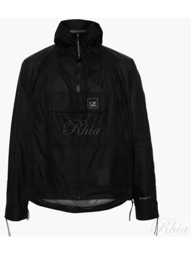 Metropolis Series Pertex Bloom Hooded Jacket Black - CP COMPANY - BALAAN 2