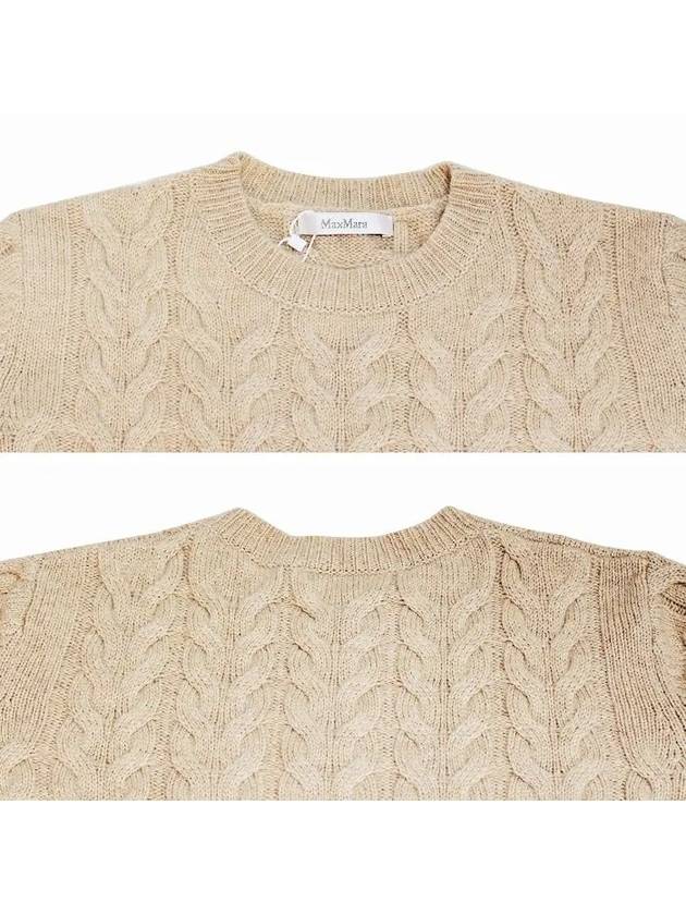 Cashmere Knit Top Miele - MAX MARA - BALAAN 6