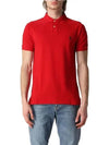 Iconic Mesh Slim Fit Polo Shirt Red - POLO RALPH LAUREN - BALAAN 3