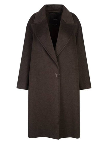 Valle Belted Single Coat Brown - MAX MARA - BALAAN 1