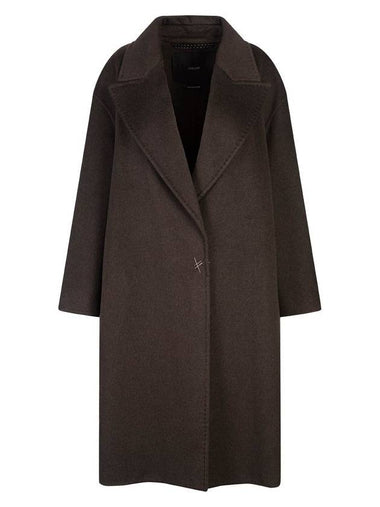 Valle Belted Single Coat Brown - MAX MARA - BALAAN 1