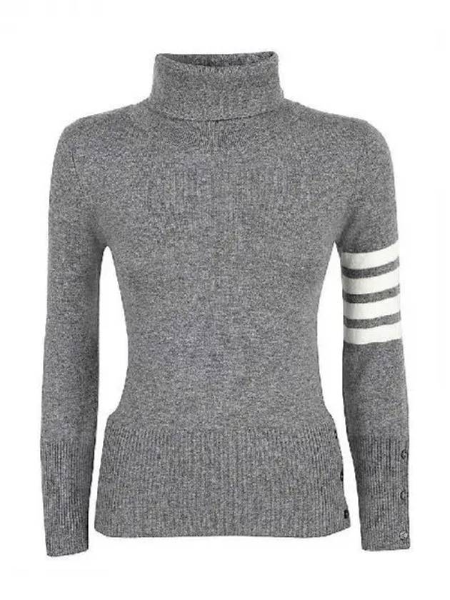 Diagonal armband cashmere turtleneck knit 271088 - THOM BROWNE - BALAAN 1