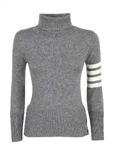 Diagonal armband cashmere turtleneck knit 270398 - THOM BROWNE - BALAAN 1