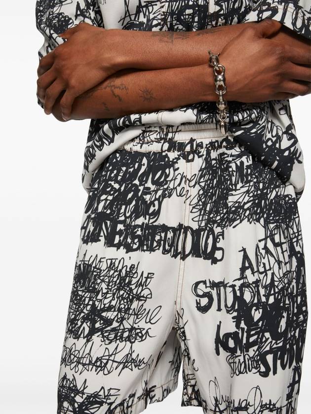 ACNE STUDIOS RUDENTA FLUID TWILL CHAOS PRINT - ACNE STUDIOS - BALAAN 5