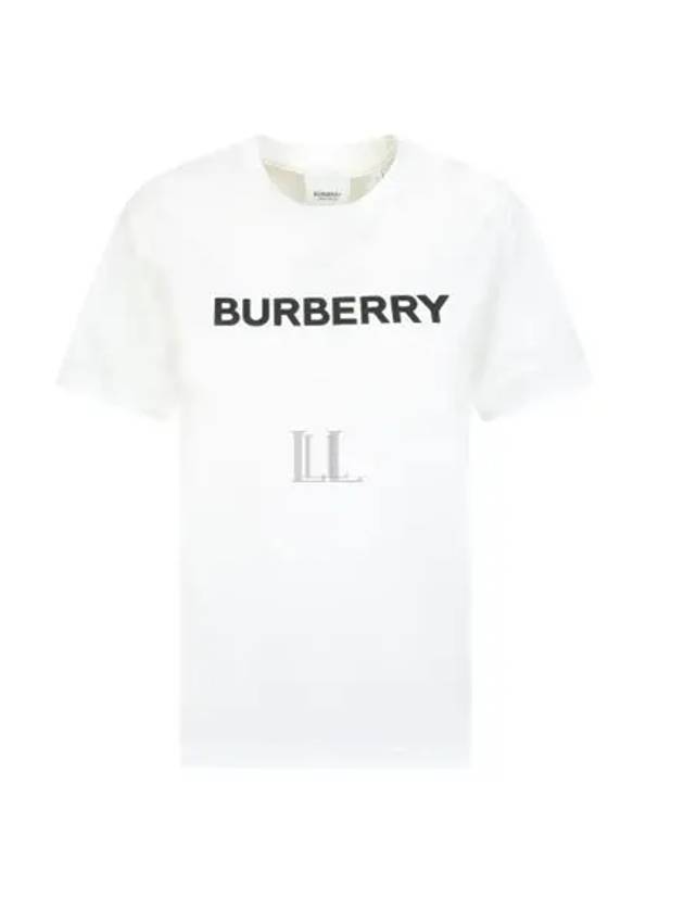 Logo Print Cotton Short Sleeve T-Shirt White - BURBERRY - BALAAN 2