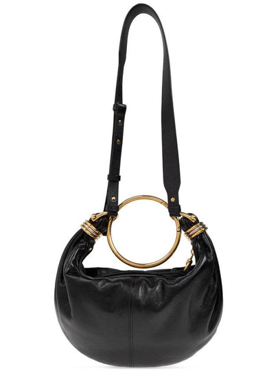 Small Bracelet Hobo Grain Leather Tote Bag Black - CHLOE - BALAAN 2