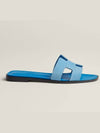 Oran Sandals Suede Blue Cameo Women s H221208Z - HERMES - BALAAN 5