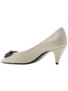 Women's Anais Bow Pumps Ivory - SAINT LAURENT - BALAAN 4