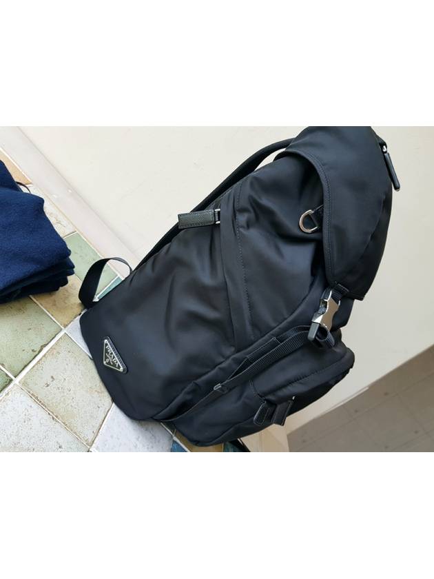 Black technical fabric backpack 2VZ135 - PRADA - BALAAN 2