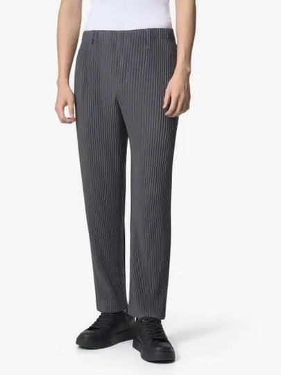 Pleated Straight Pants Grey - ISSEY MIYAKE - BALAAN 2