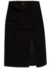 La Jupe Drap A Line Skirt Black - JACQUEMUS - BALAAN 2