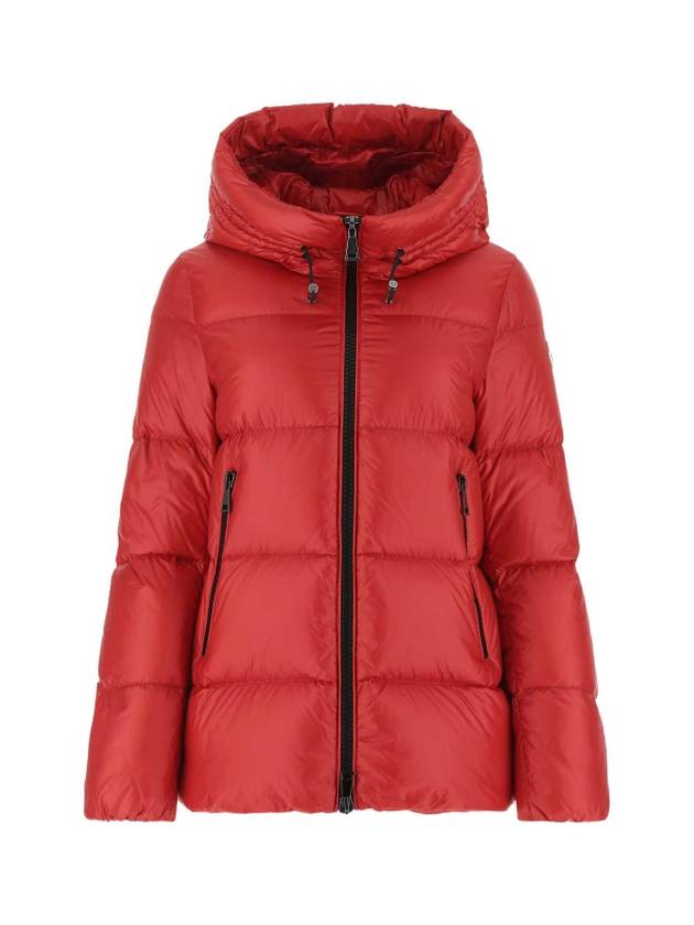 SERITTE Hooded Short Padding Red - MONCLER - BALAAN 1