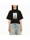 Mirage Boxy Short Sleeve T-Shirt Black - PALM ANGELS - BALAAN 1