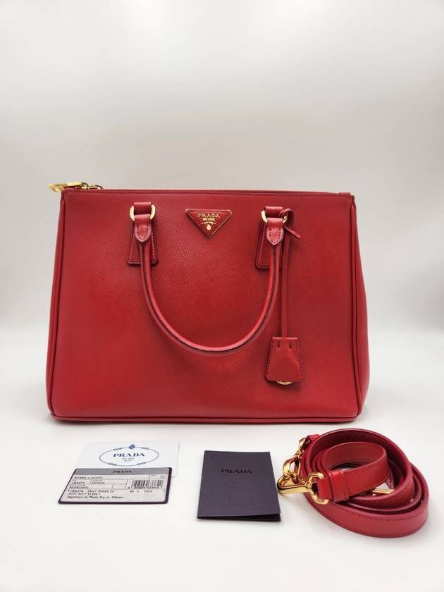 Women s Galleria Bag Saffiano Red 1BA274 Condition A - PRADA - BALAAN 12