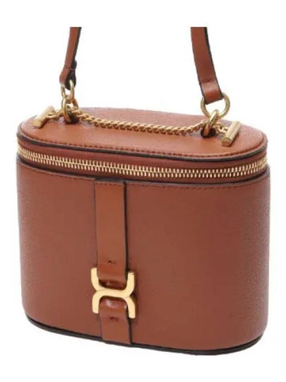 Marcie Vanity Mini Chain Grained Leather Cross Bag Brown - CHLOE - BALAAN 2