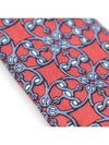 929 HA 100 Silk Red Blue Pattern Tie - HERMES - BALAAN 6