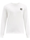 Stone Island Logo Patch Long Sleeve Cotton T Shirt 761522713 - STONE ISLAND - BALAAN 1