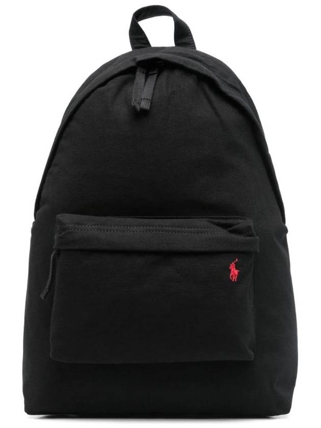 Polo Pony Backpack Black - POLO RALPH LAUREN - BALAAN 1