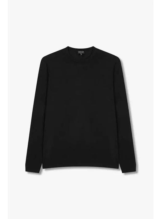 Men s Long Sleeve Rayon T Shirt Black - GIORGIO ARMANI - BALAAN 1