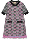 GG Pattern Knit Midi Dress Pink - GUCCI - BALAAN 1