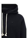 Small Logo Patch Hoodie Black - ACNE STUDIOS - BALAAN 7