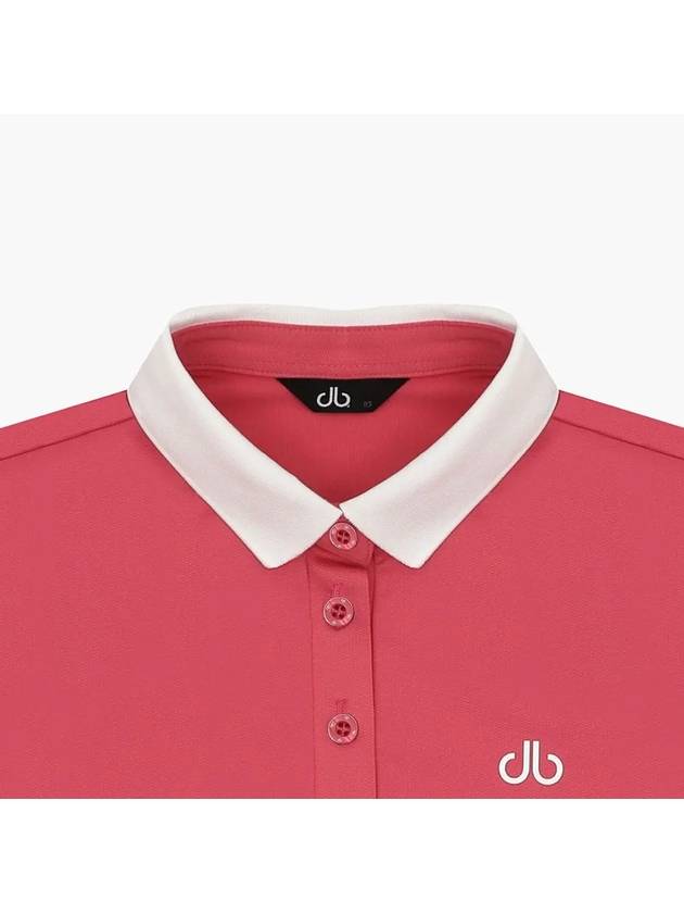 Dru Women's Eri color combination short sleeve t-shirt DF42ST05_PK - DRUH GOLF - BALAAN 3