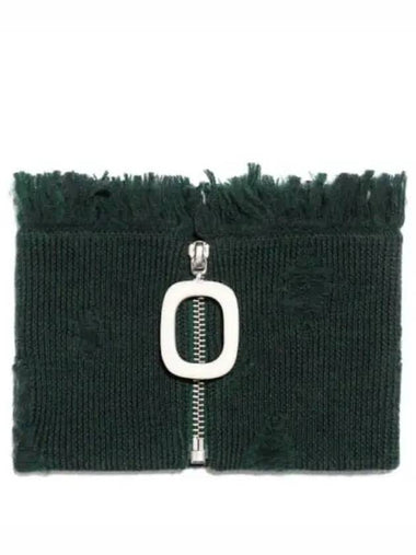 Fringe Neckband Dark Green - JW ANDERSON - BALAAN 1