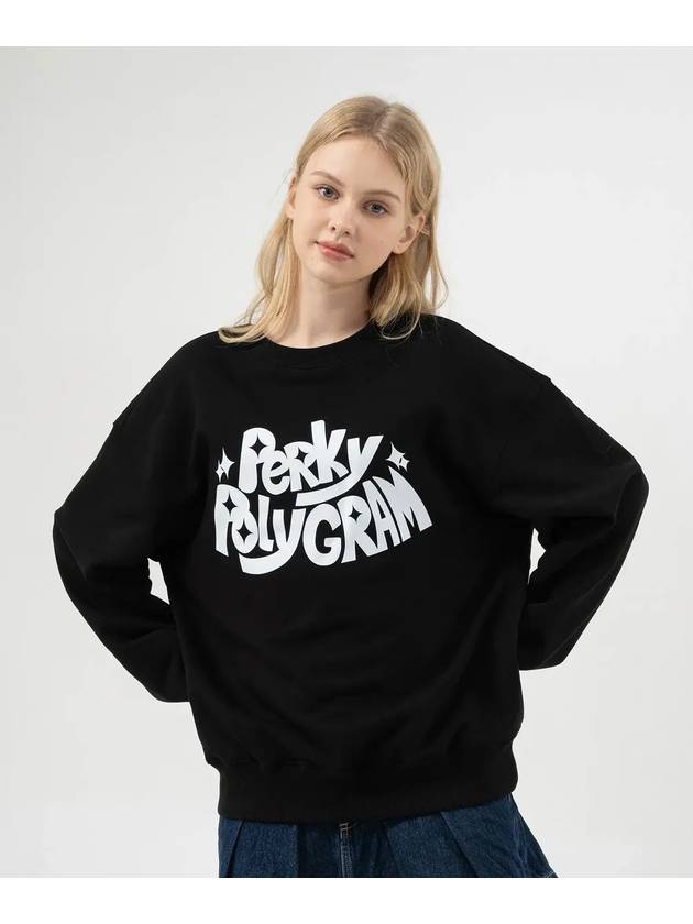 PERKY POLY SWEATSHIRTS BLACK - POLYGRAM - BALAAN 3