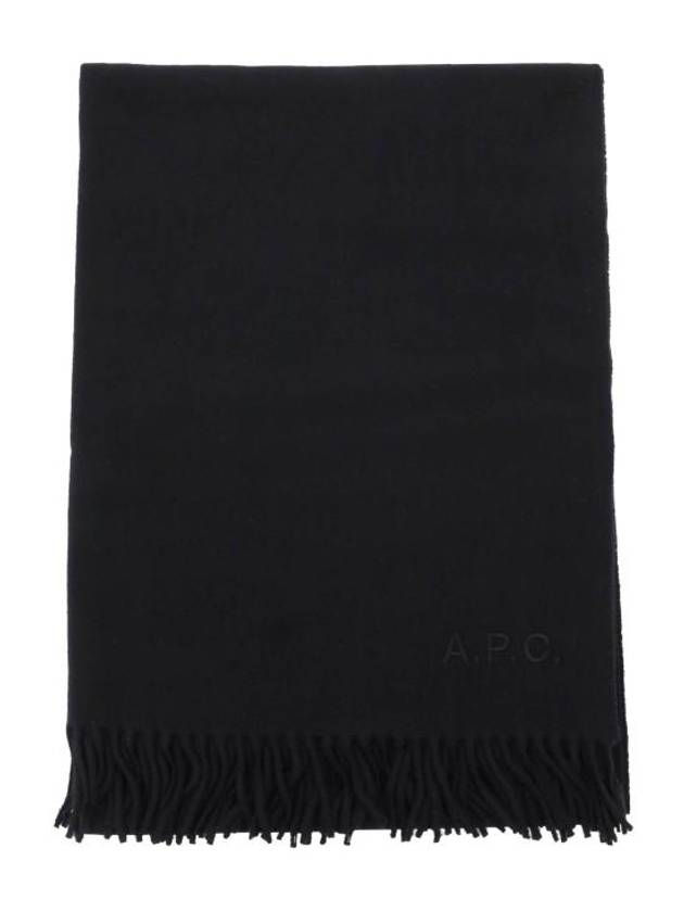 Muffler Scarf WOAFEM15170LZZ Black - A.P.C. - BALAAN 1