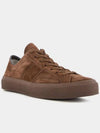 Cambridge Suede Lace-Up Low Top Sneakers Brown - TOM FORD - BALAAN 3