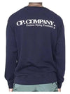 Cotton Fleece Crew Neck Sweatshirt Indigo 882 10CMSS296A 005398O - CP COMPANY - BALAAN 6