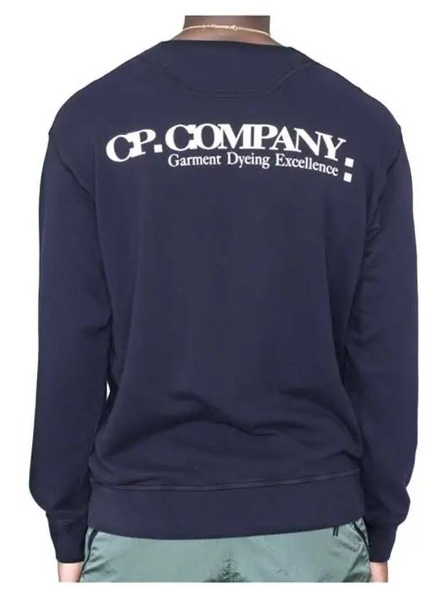 Cotton Fleece Crew Neck Sweatshirt Indigo 882 10CMSS296A 005398O - CP COMPANY - BALAAN 6