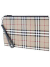 Vintage Check Clutch Bag Beige - BURBERRY - BALAAN 3