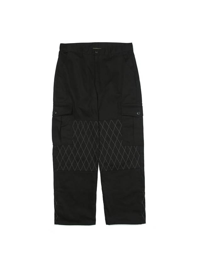 Cotton Double Wide Cargo Pants Black - OGARP - BALAAN 2