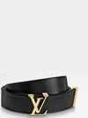 LV Initiales 20MM Leather Belt Black - LOUIS VUITTON - BALAAN 3