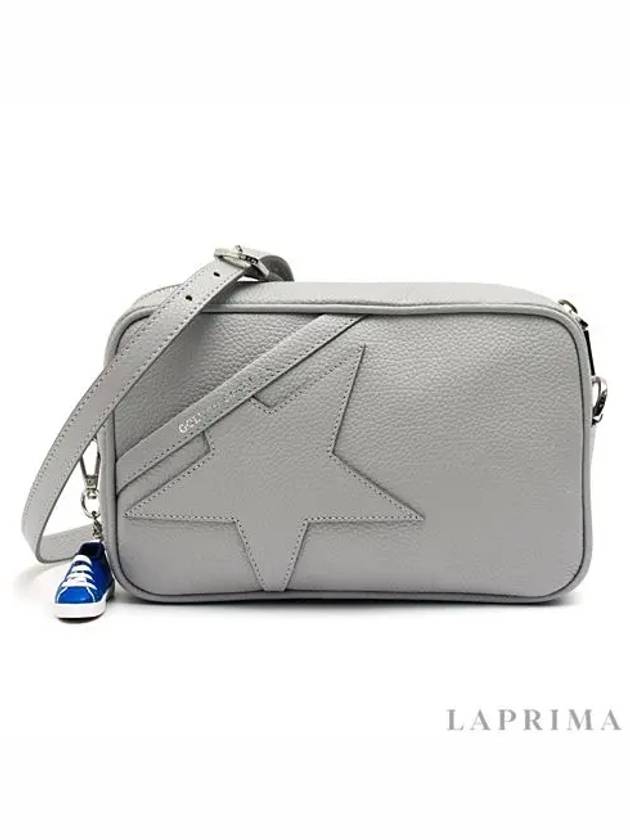 Hammered Star Leather Cross Bag Grey - GOLDEN GOOSE - BALAAN.