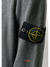 Men's Wappen Patch Round Neck Knit Top Grey - STONE ISLAND - BALAAN 7