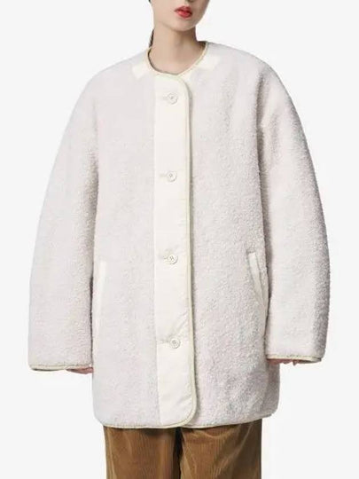 White Hiemma crew neck coat - ISABEL MARANT - BALAAN 2