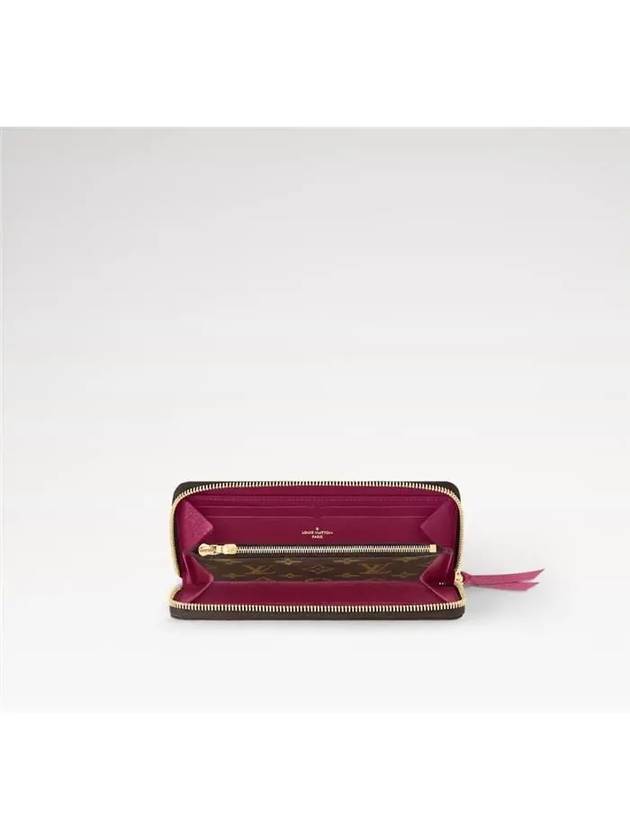 Monogram Clemence Long Wallet Brown Fuchsia - LOUIS VUITTON - BALAAN 4