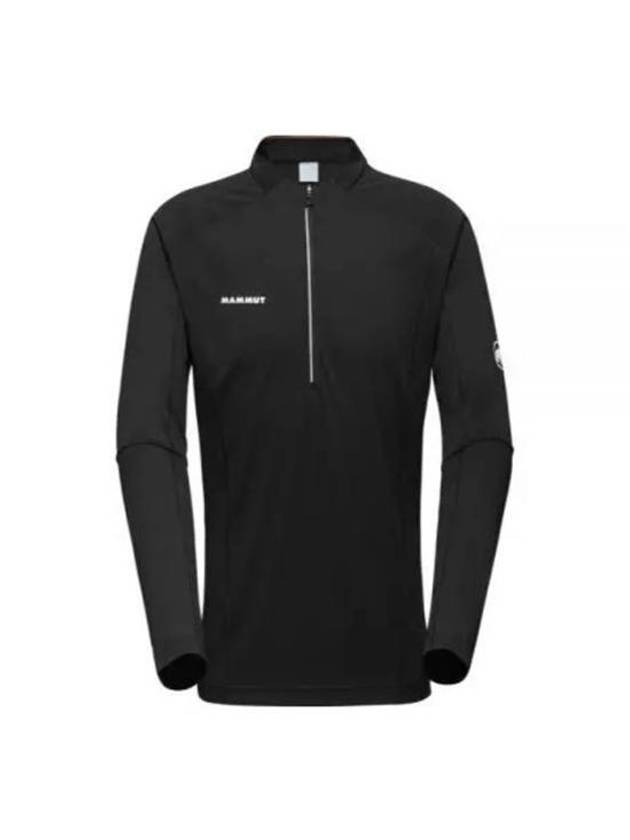 Men's Aenergy FL ​​Half Zip Up Long Sleeve T-Shirt Black - MAMMUT - BALAAN 2