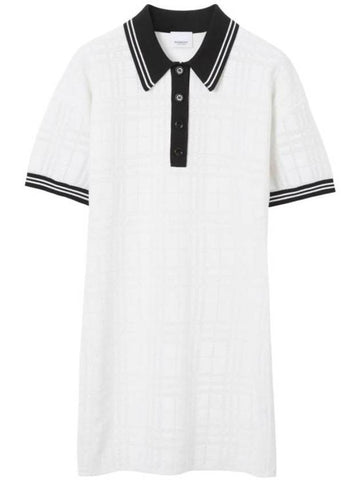 Midi Dress 8072651 WHITE - BURBERRY - BALAAN 1